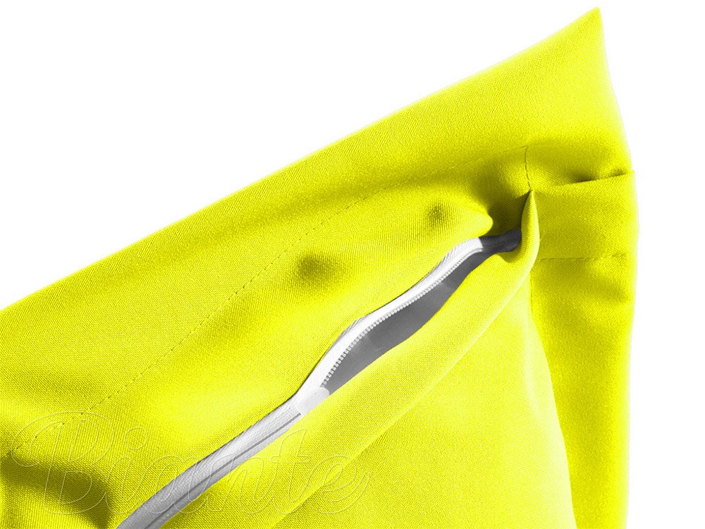 Dekorační povlak na polštář s lemem Rongo RG-047 Fosforově žlutý - detail 1 - Biante.cz