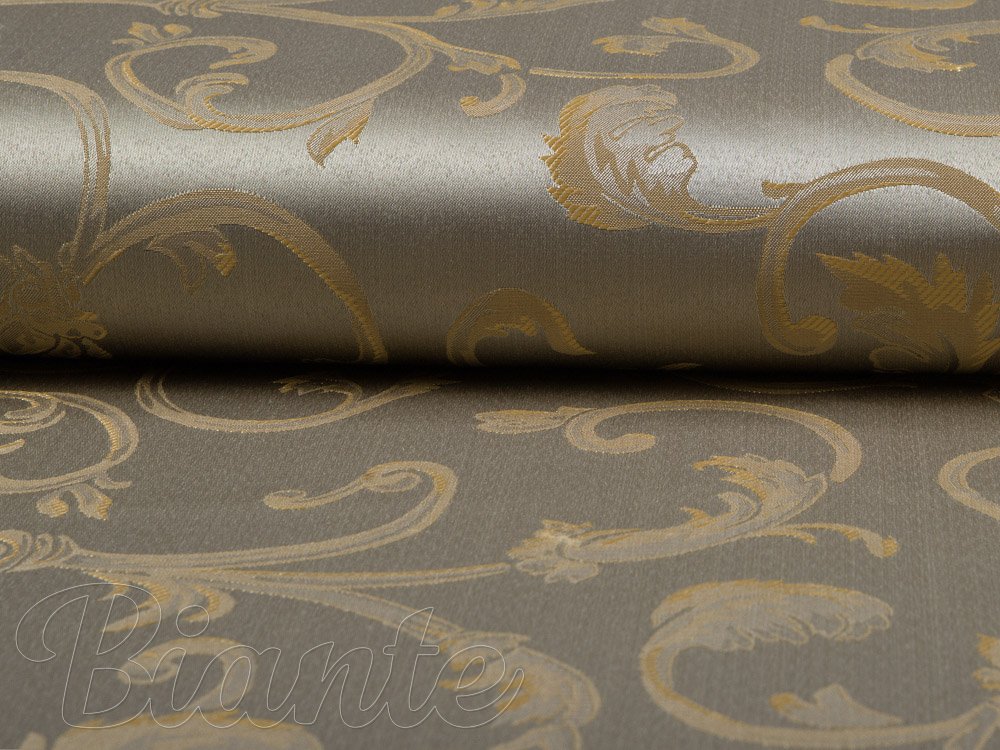 Dekoračná látka PM-006 Sivo-zlatý zámocký vzor - šírka 150 cm - detail 2 - Biante.sk
