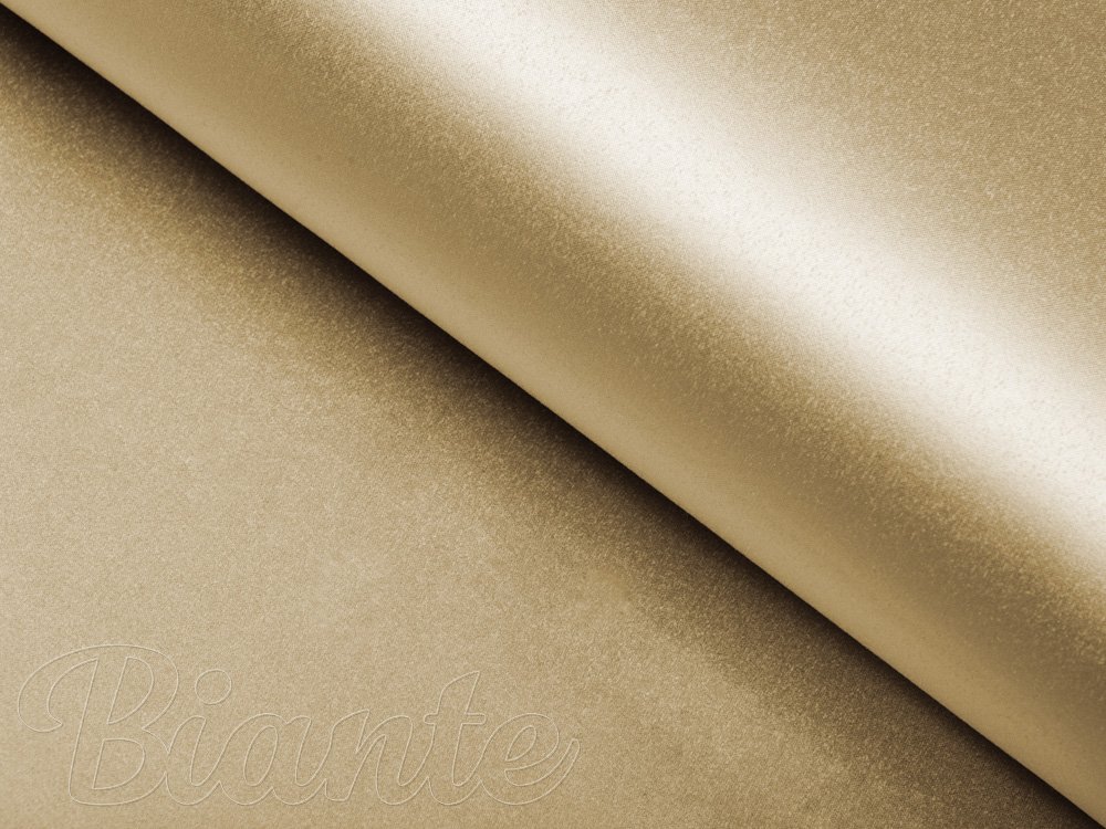 Látka polyesterový satén LUX-006 Zlatá - šířka 150 cm - detail 2 - Biante.cz
