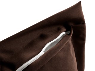 Dekoračná obliečka na vankúš s lemom Rongo RG-083 Čokoládovo hnedá - detail 1 - Biante.sk