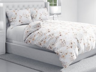 Bavlnené posteľné obliečky Sandra SA-285 Jesenné eukalypty - detail 1 - Biante.sk