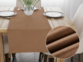 Behúň na stôl/imitácia brúsenej kože Alcantara ALC-004 Svetlo hnedý - Biante.sk