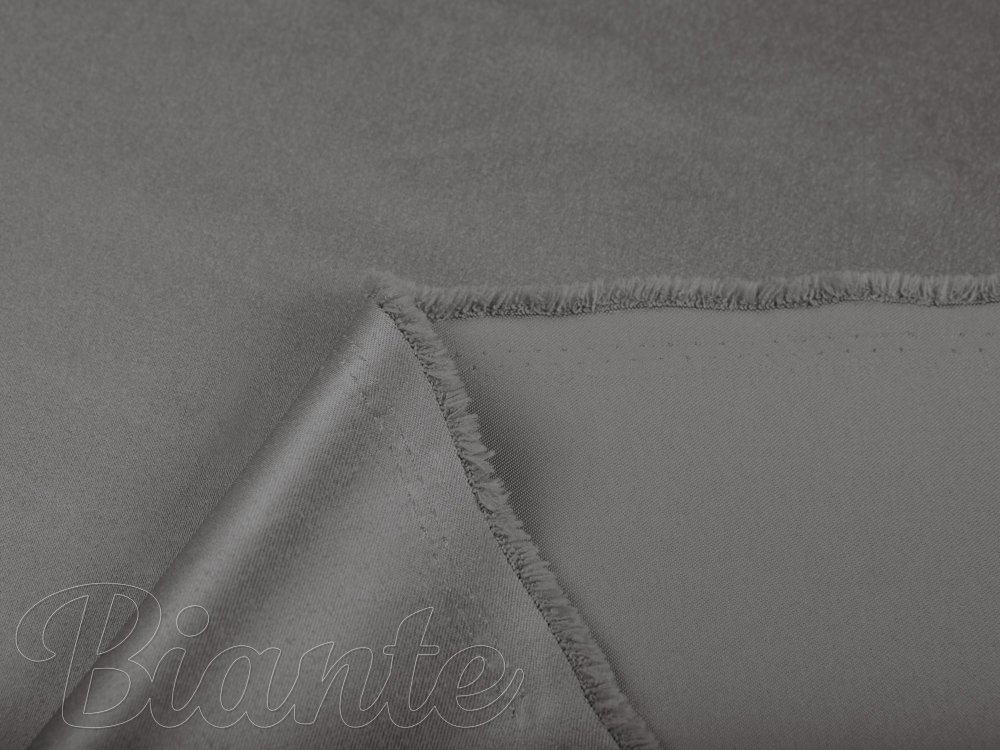 Látka polyesterový satén LUX-004 Sivohnedá - šírka 150 cm - detail 6 - Biante.sk