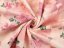 Sametová látka Tamara TMR-039 Růžovo-fialové akvarelové květy na světle lososovém - šířka 140 cm - detail 2 - Biante.cz
