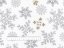 Vianočná bavlnená látka/plátno Sandra SAX-267 Sivé vločky so zlatotlačou - šírka 150 cm - detail 3 - Biante.sk