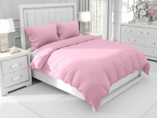 Bavlnené jednofarebné posteľné obliečky Moni MOD-507 Svetlo ružové - Biante.sk