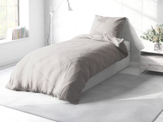 Bavlnené jednofarebné posteľné obliečky Torino TON-007 Svetlo sivé - Biante.sk