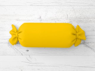 Vankúš valec bonbon Rongo RG-029 Sýto žltý - Biante.sk