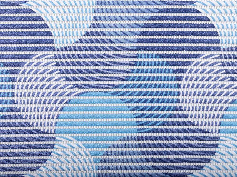 Koupelnová pěnová rohož / předložka PRO-035 Modro-bílé vlnky - metráž šířka 65 cm - detail 3 - Biante.cz