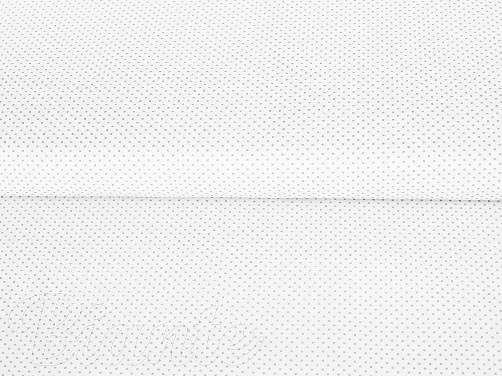 Bavlnená látka/plátno Sandra SA-320 Svetlo sivé bodky na bielom - šírka 150 cm - detail 2 - Biante.sk
