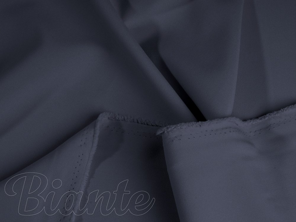 Dekoračná jednofarebná látka Rongo RG-066 Tmavo sivá - šírka 150 cm - detail 2 - Biante.sk