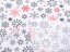Vianočná bavlnená látka/plátno Sandra SA-181 Červené a čierne vločky na bielom - šírka 160 cm - detail 3 - Biante.sk
