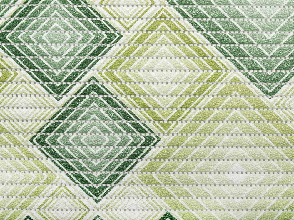Kúpeľňová penová rohož / predžka PRO-069 Zelené designové štvorce - metráž šírka 65 cm - detail 3 - Biante.sk