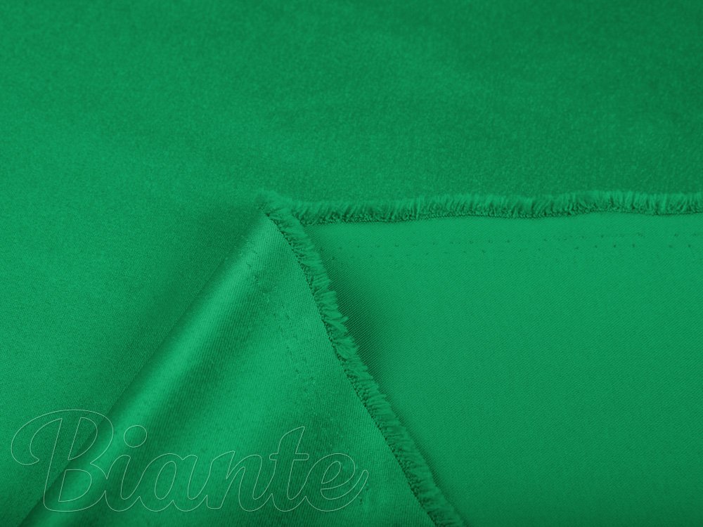 Látka polyesterový satén LUX-028 Írska zelená - šírka 150 cm - detail 6 - Biante.sk