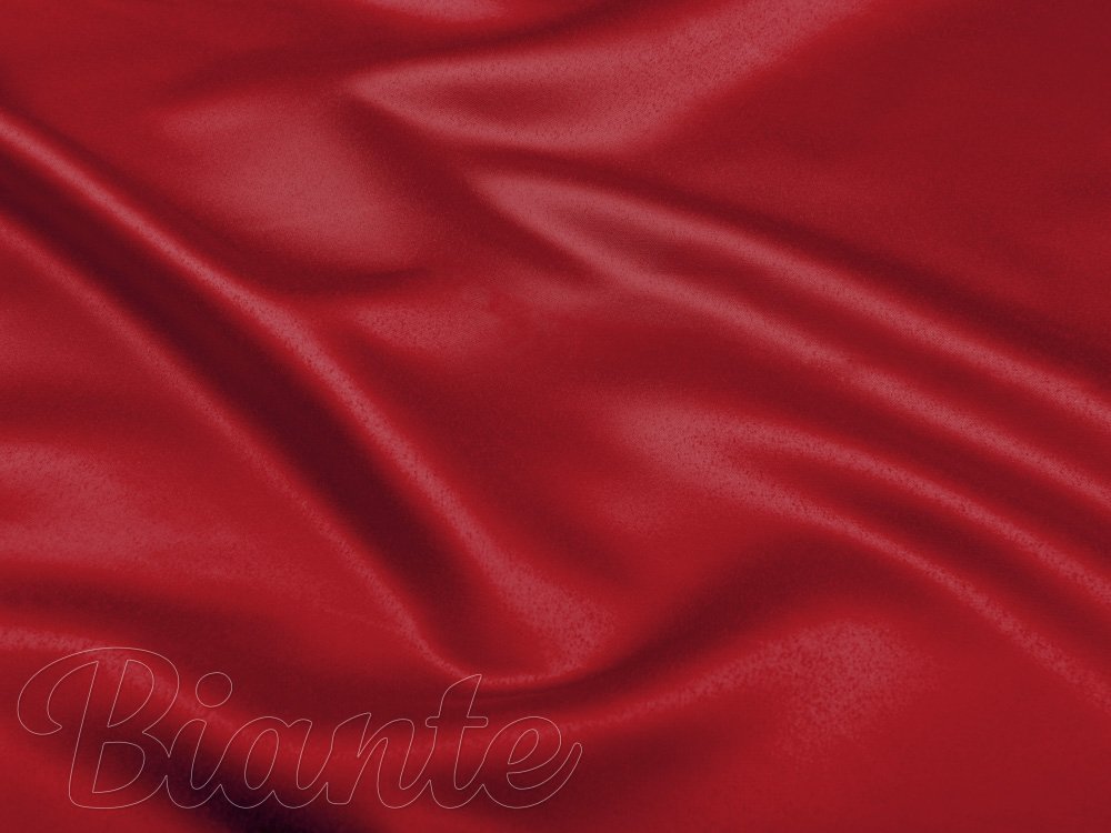 Látka polyesterový satén LUX-037 Červená - šířka 150 cm - detail 5 - Biante.cz