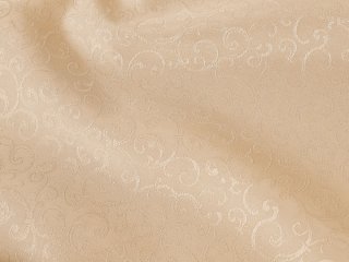 Teflonová látka na ubrusy TF-092 Ornamenty - béžová light - šířka 160 cm - detail 1 - Biante.cz