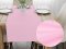 Bavlnený behúň na stôl Moni MOD-507 Svetlo ružový - Biante.sk