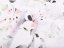 Bavlněná látka/plátno Sandra SA-288 Eukalyptus s růžovými květy na bílém - šířka 160 cm - detail 4 - Biante.cz