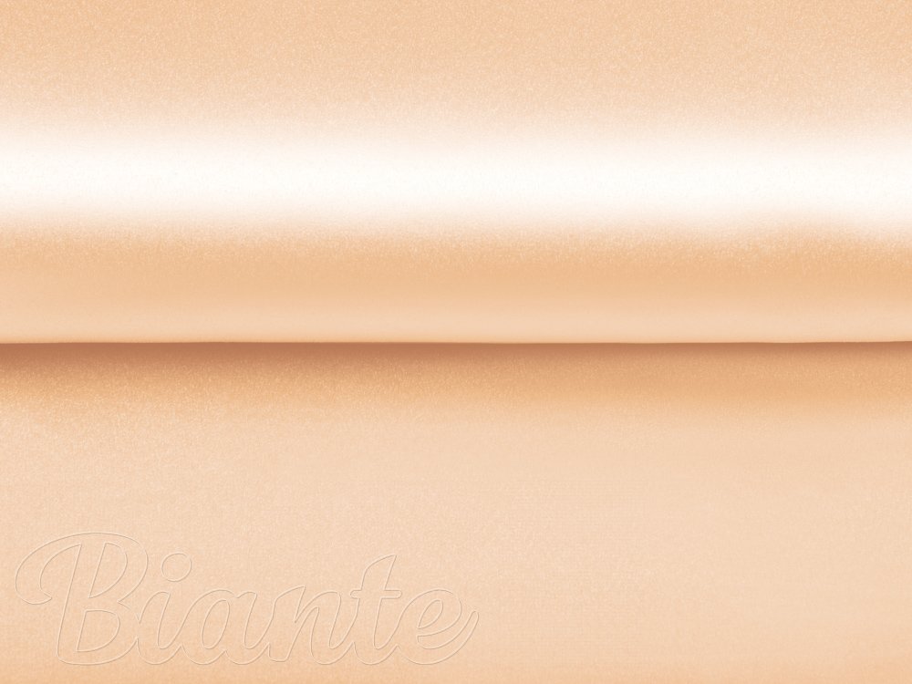 Látka polyesterový satén LUX-031 Svetlo marhuľová - šírka 150 cm - detail 4 - Biante.sk