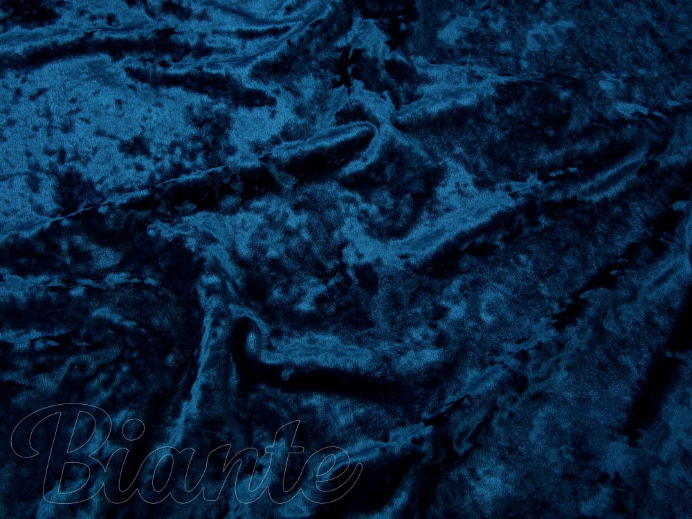 Dekoračná látka krčený zamat Diana DI-007 Kráľovská modrá - šírka 155 cm - detail 5 - Biante.sk