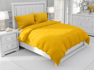 Bavlnené jednofarebné posteľné obliečky Moni MOD-501 Sýto žlté - Biante.sk