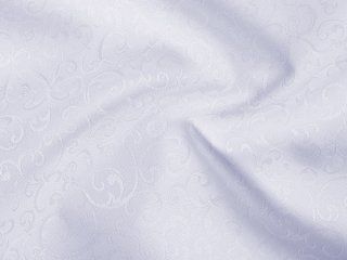 Teflónová látka na obrusy TF-078 Ornamenty - studená biela - šírka 160 cm - detail 1 - Biante.sk