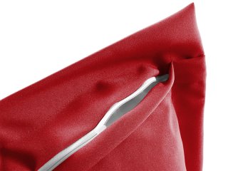 Dekoračná obliečka na vankúš s lemom Rongo RG-087 Jahodovo červená - detail 1 - Biante.sk