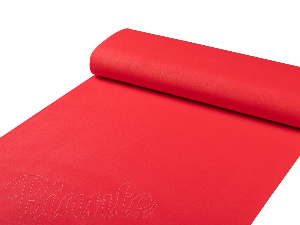 Dekoračná jednofarebná látka Leona LN-106 Jahodovo červená žíhaná - šírka 135 cm - detail 2 - Biante.sk