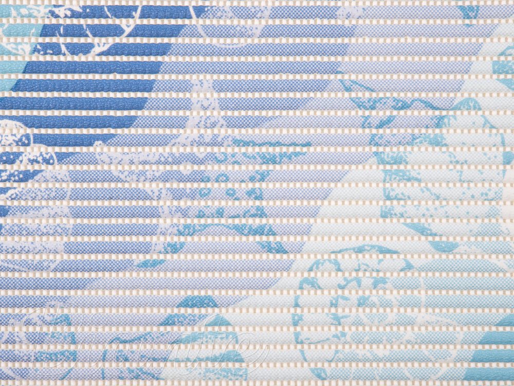 Kúpeľňová penová rohož / predložka PRO-004 Morský svet - modrá - metráž šírka 65 cm - detail 3 - Biante.sk