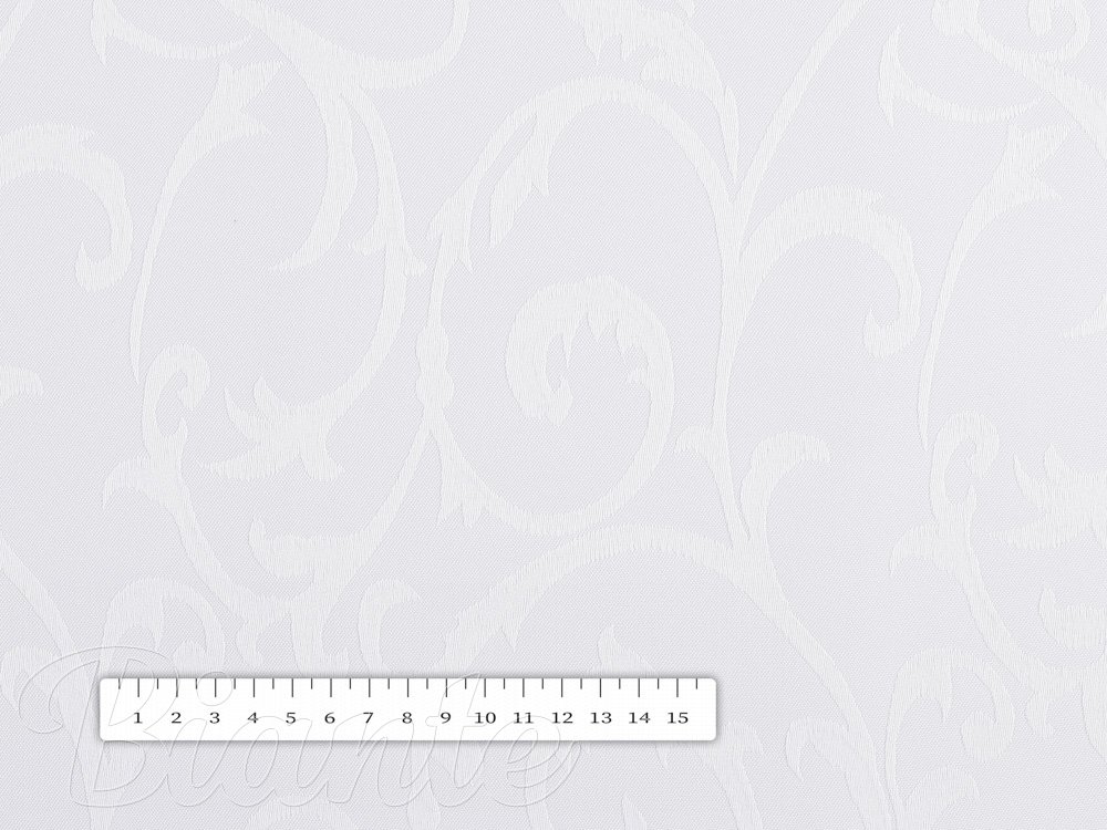 Teflonová látka na ubrusy TF-055 Zámecký vzor - bílá - šířka 160 cm - detail 4 - Biante.czz
