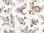 Detská bavlnená látka/plátno Sandra SA-455 Srnčekovia zajačikovia a veveričky na bielom - šírka 160 cm - detail 3 - Biante.sk