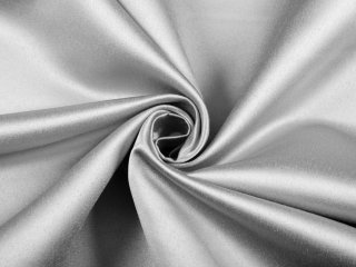 Látka polyesterový satén LUX-002 Svetlo sivá - šírka 150 cm - detail 1 - Biante.sk