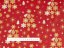 Vánoční bavlněná látka/plátno Sandra SA-408 Hvězdičky a stromky na červeném - šířka 160 cm - detail 3 - Biante.cz
