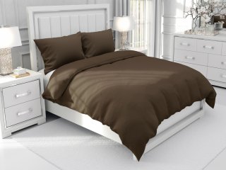 Bavlnené jednofarebné posteľné obliečky Moni MOD-513 Hnedá khaki - Biante.sk