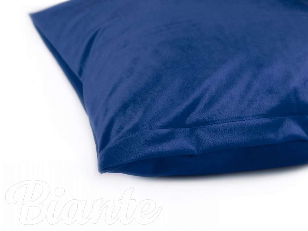 Zamatová obliečka na vankúš SV-006 Námornícka modrá - detail 1 - Biante.sk