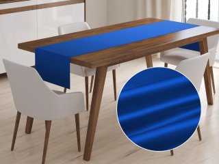 Saténový behúň na stôl polyesterový Satén LUX-L053 Kráľovská modrá - Biante.sk
