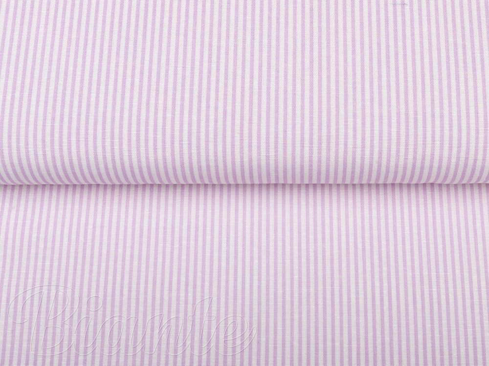 Dekoračná látka Leona LN-160 Svetlo fialové pásiky na bielom - šírka 140 cm - detail 1 - Biante.sk
