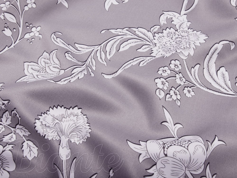 Dekoračná látka PM-045 Zámocké kvety na pastelovo fialovom - šírka 150 cm - detail 5 - Biante.sk