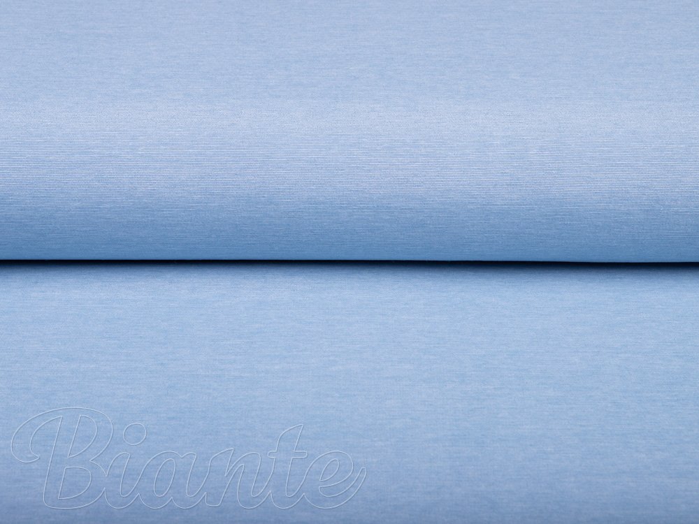 Dekorační jednobarevná látka Leona LN-103 Nebesky modrá žíhaná - šířka 135 cm - detail 3 - Biante.cz