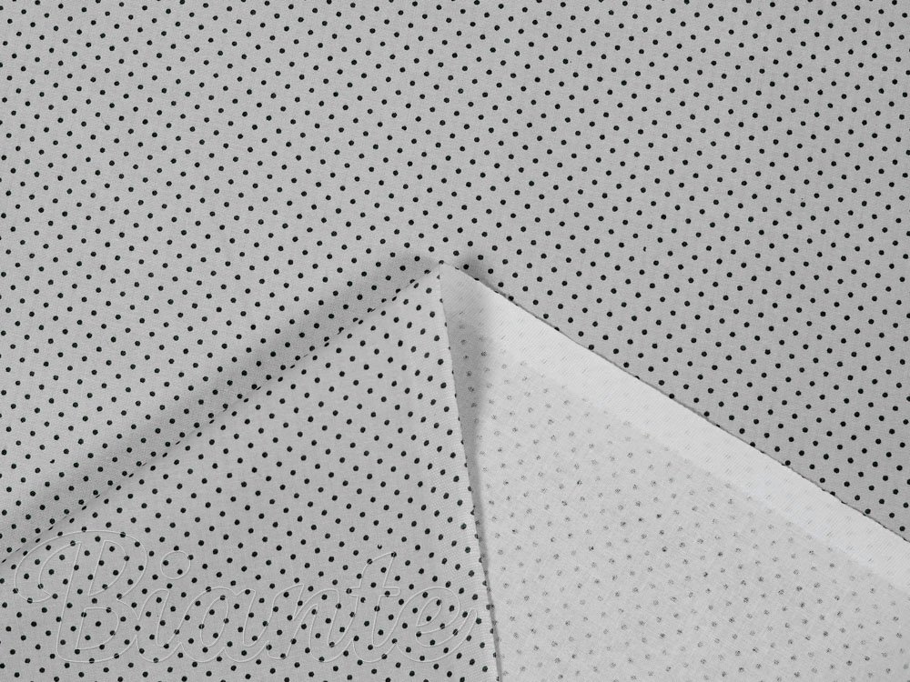 Bavlnená látka/plátno Sandra SA-312 Sivé bodky na svetlo sivom - šírka 160 cm - detail 4 - Biante.sk
