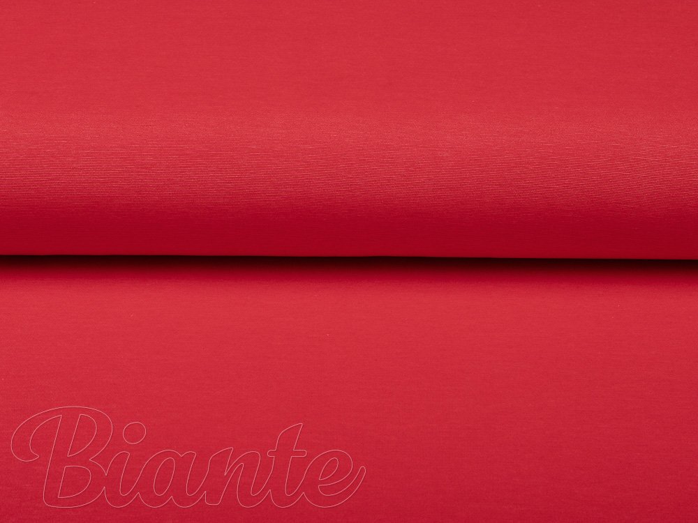 Dekoračná jednofarebná látka Leona LN-110 Malinovo červená žíhaná - šírka 135 cm - detail 3 - Biante.sk