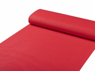 Dekoračná jednofarebná látka Leona LN-110 Malinovo červená žíhaná - šírka 135 cm - detail 1 - Biante.sk