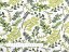 Bavlnená látka/plátno Sandra SA-426 Zelené vetvičky s lístkami na bielom - šírka 145 cm - detail 3 - Biante.sk