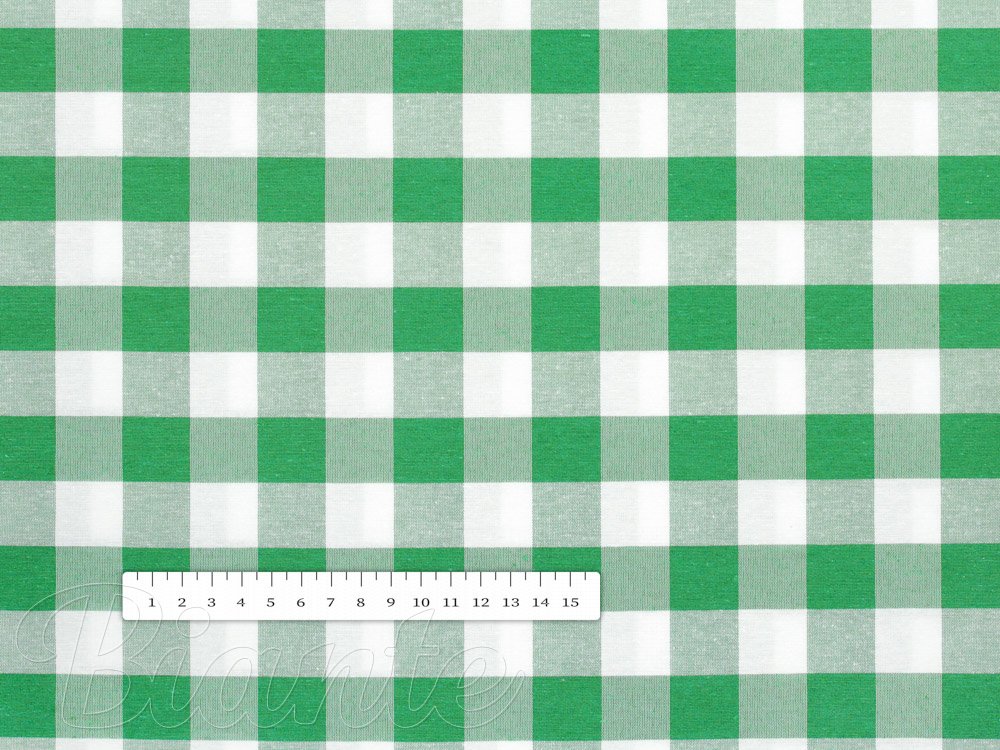 Bavlnená látka/plátno Sandra SA-250 Zelený kanafas 2x2 cm - šírka 140 cm - detail 2 - Biante.sk