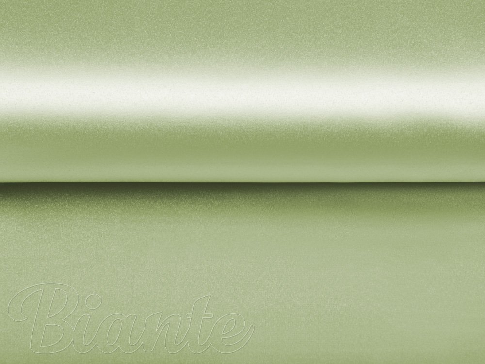 Látka polyesterový satén LUX-025 Olivovo zelená - šírka 150 cm - detail 4 - Biante.sk