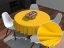 Dekoračný okrúhly obrus Rongo RG-029 Sýto žltý