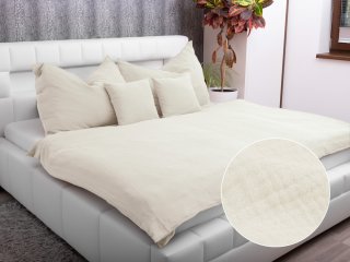 Mušelínové posteľné obliečky Nature MSN-018 Svetlo vanilkové - Biante.sk