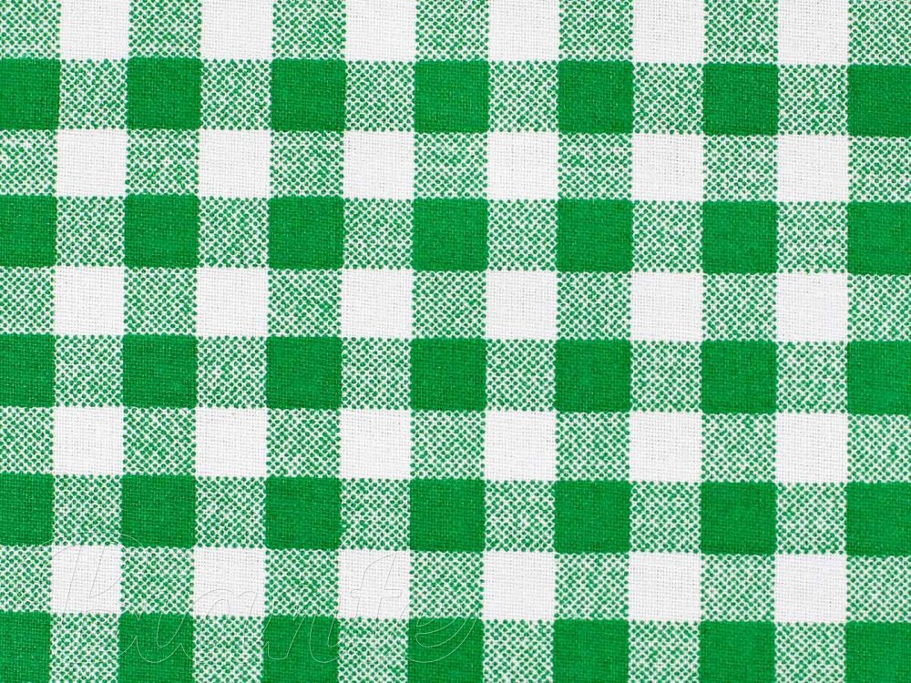 Bavlněná látka/plátno Sandra SA-058 Zeleno-bílé kostičky - šířka 145 cm - detail 5 - Biante.cz