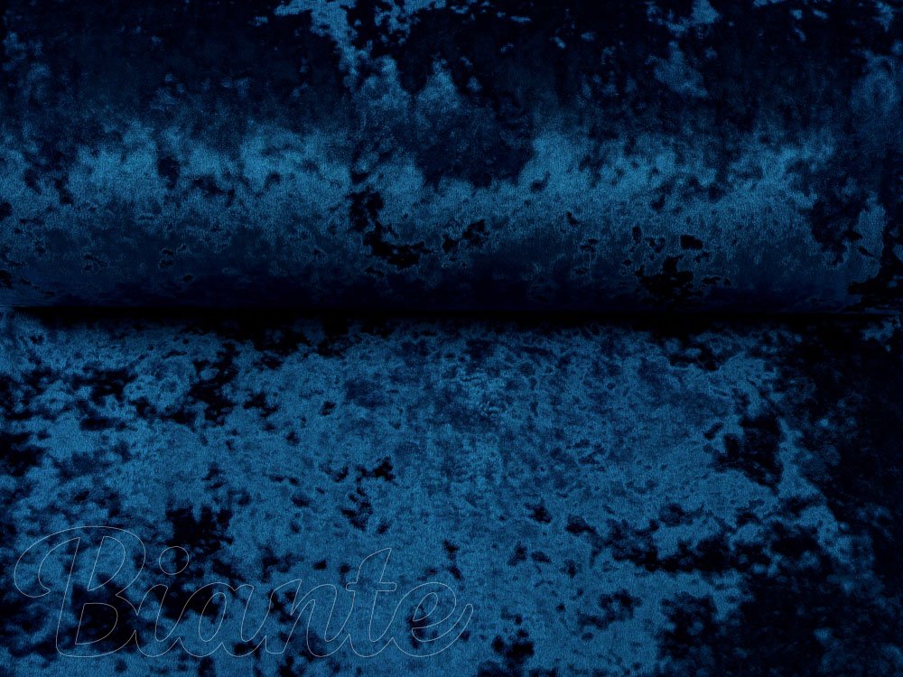 Dekoračná látka krčený zamat Diana DI-007 Kráľovská modrá - šírka 155 cm - detail 4 - Biante.sk