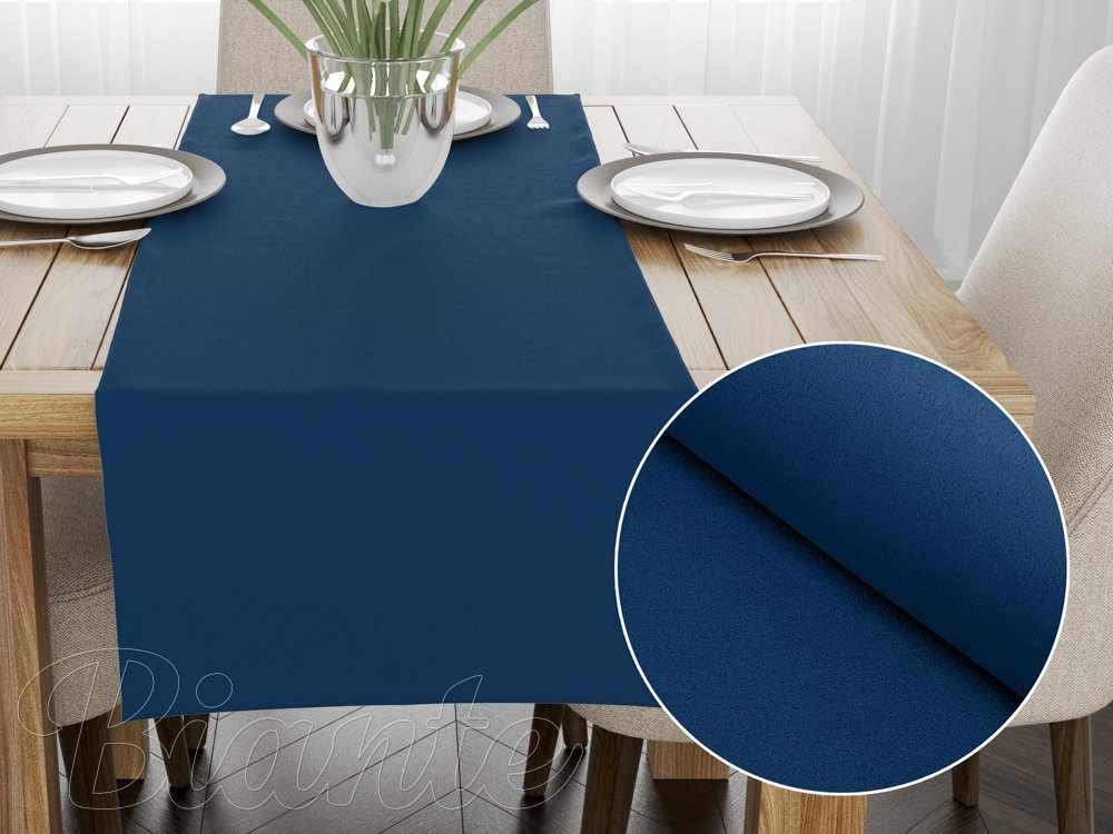 Dekoračný behúň na stôl BKU-117 Námornícky modrý - Biante.sk